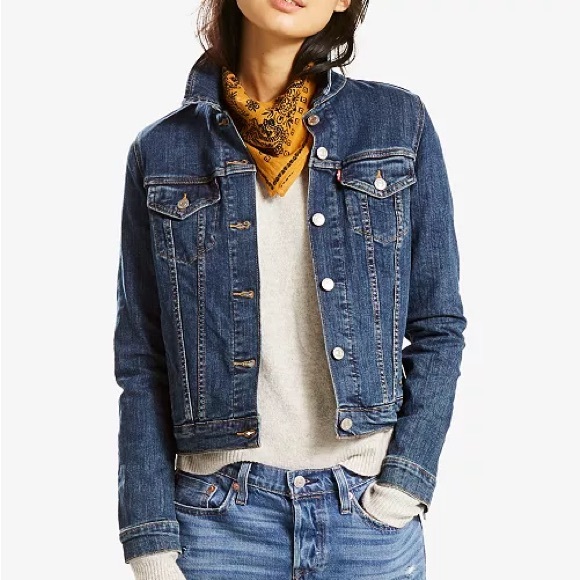 Levi’s Women's Original Cotton Denim Trucker Jacket - Picture 1 of 2